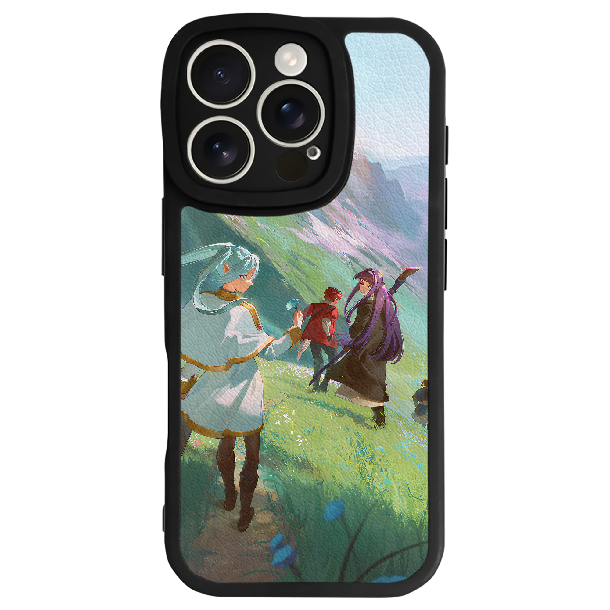 （画像用） 葬送のフリーレン Frieren 【iPhone 16シリーズ対応】シリコンスマホケース（レザー調） 材質：シリコン